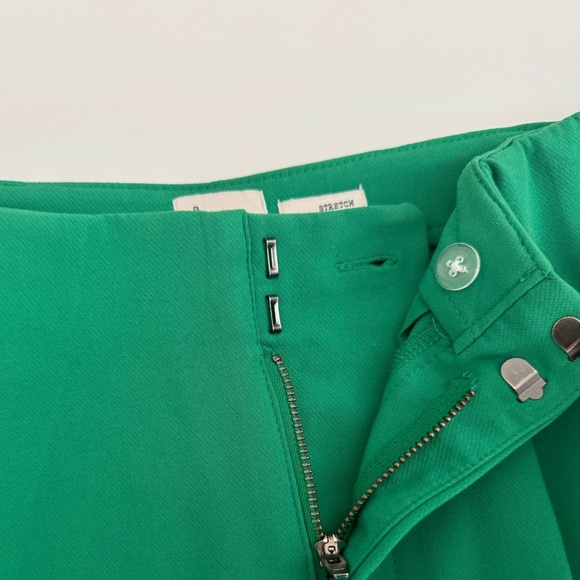 A New Day Women’s Midi Shorts Size 4 Green Tailored Shorts Pockets - Picture 5 of 6